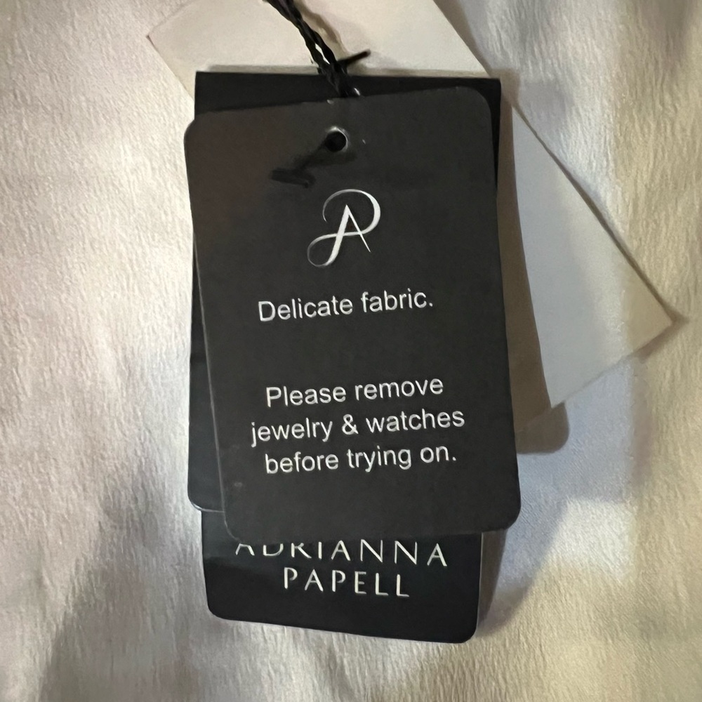 Adrianna Papell Satin Crepe Ivory Jumpsuit - Picture 14 of 16